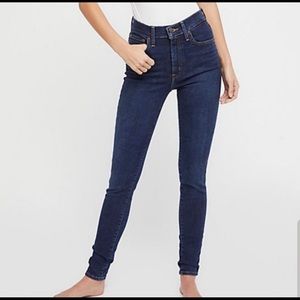 Levi’s Mile high super skinny blue jeans